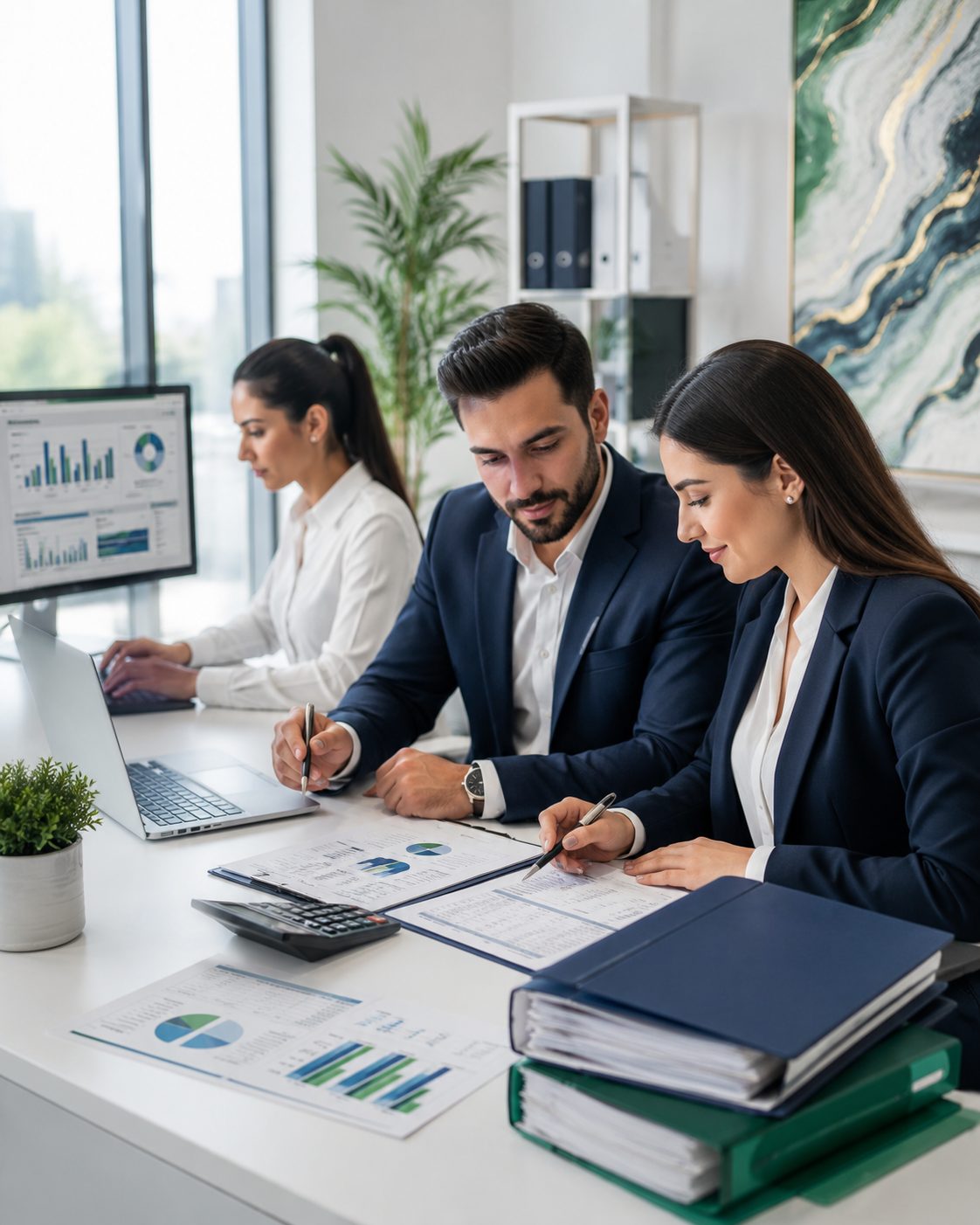 ZYVORA LLC team reviewing bookkeeping and payroll reports